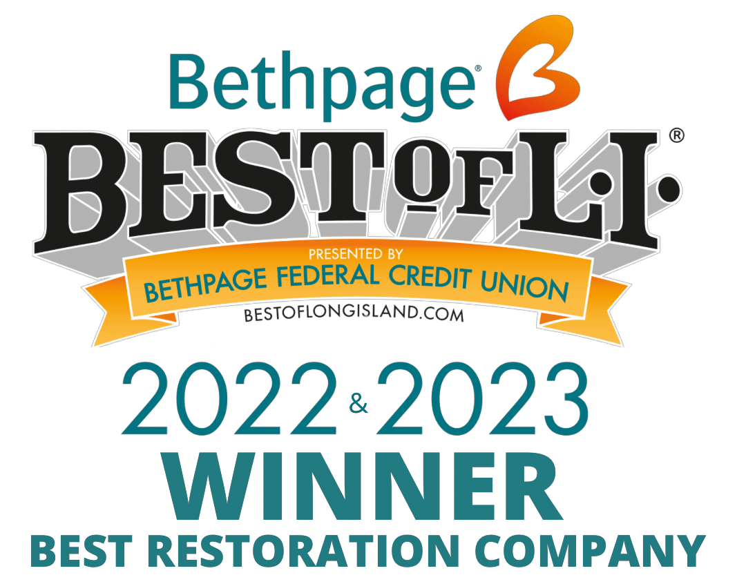 Best of LI 2022 and 2023 winners for Best Restoration Company on Long Island