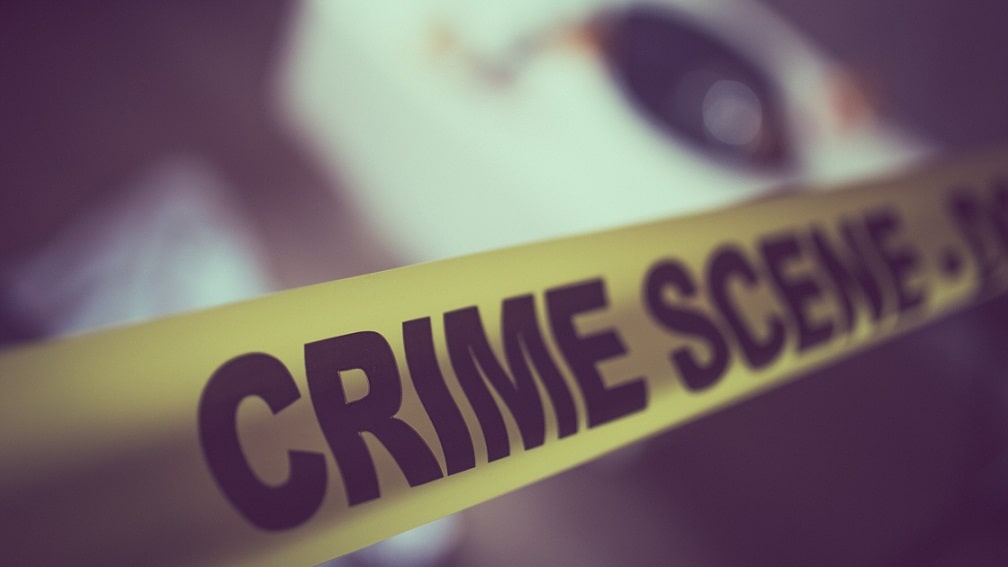 crime scene caution tape at a traumatic event